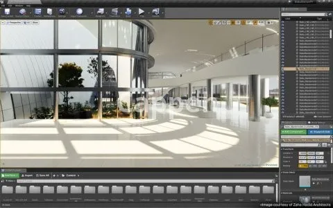 Providing specialized design services using Unreal Engine software