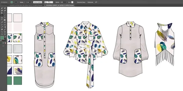 Providing specialized fashion design services using Adobe Illustrator software