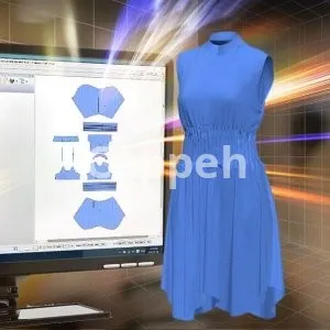 Providing specialized fashion design services using Gerber clothing design software