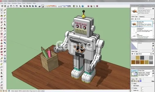 3D game design and construction by SketchUp software