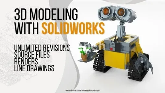 I will design 3d models with solidworks