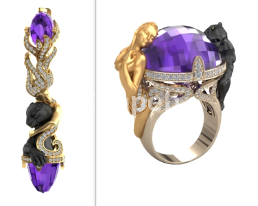 I will create 3d sculptures of jewelry special for you
