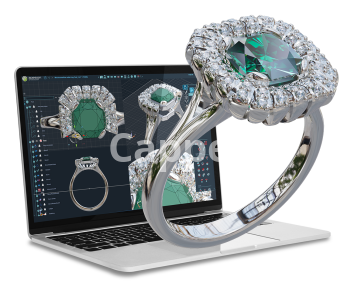 Providing specialized jewelry design services using 3Design jewelry design software