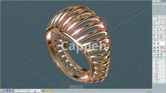 Providing specialized jewelry design services using Moment of Inspiration (MOI) jewelry design software.