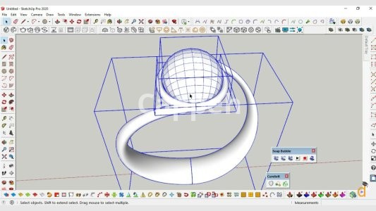 Providing specialized jewelry design services using Sketchup jewelry design software