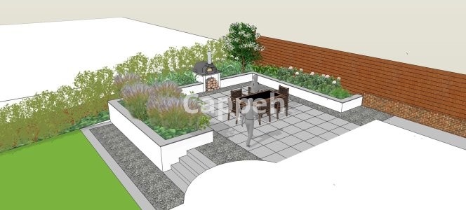 Providing specialized landscape design services using SketchUp landscape design software