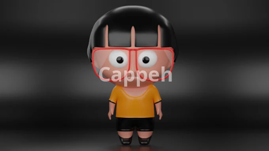 I will create 3d cartoon character for printing on blender