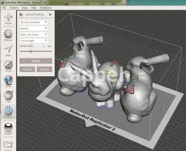 I can design 3D sculptures and 3D printed characters with Meshmixer software