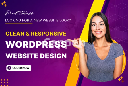 I will design clean and responsive wordpress website