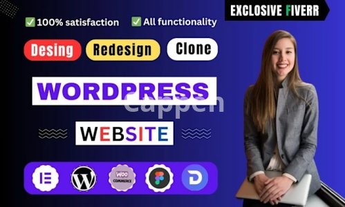 I will design redesign clone your wordpress website, landing page with elementor pro