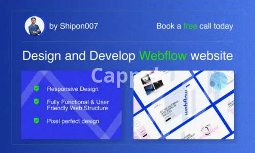 I will design a stunning website using webflow