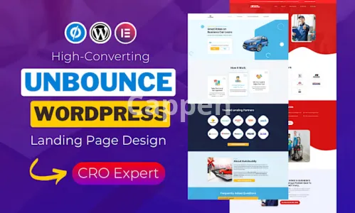I will create a high converting unbounce landing page or wordpress landing page