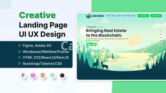 I will do figma landing page design and website development