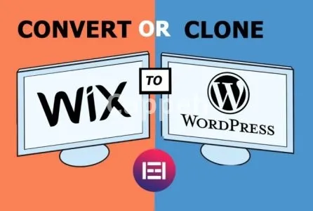 I will convert clone migrate wix or html to wordpress