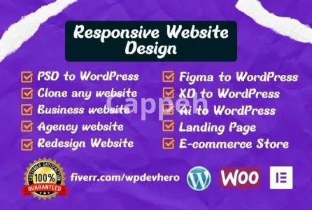 I will convert figma to wordpress, psd to elementor, xd to elementor by elementor pro