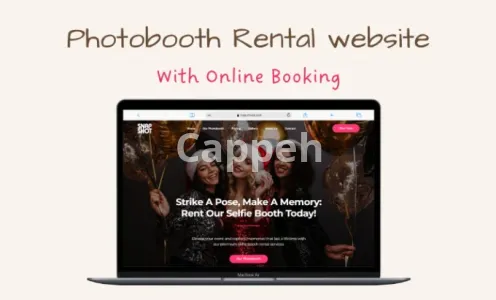 I will design a 360 photo booth and party rental website with online booking