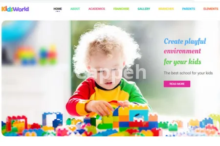 I will create kindergarten, preschool, childcare, daycare website