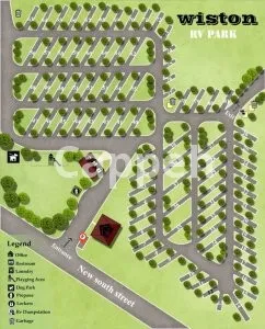 I will render map illustration or site plan,rv park,campground park