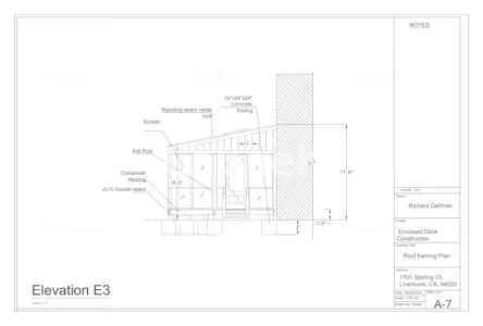I will draw decks and patio plans for building permit