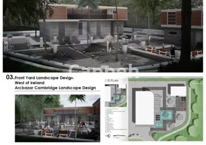 I will render 3d visualization landscape and architecture in photoshop