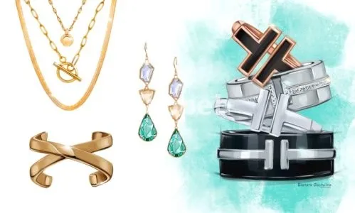 I will draw an illustration or sketch of jewelry for you