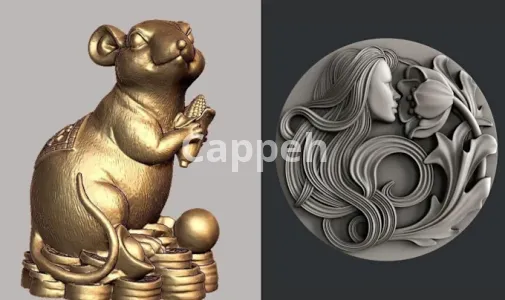 I will do 3d bas relief, printable coin, 3d model for cnc router and 3d printing