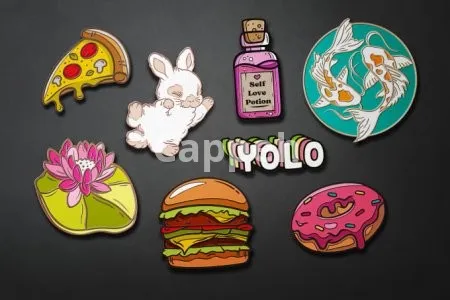 I will design custom enamel pins for you