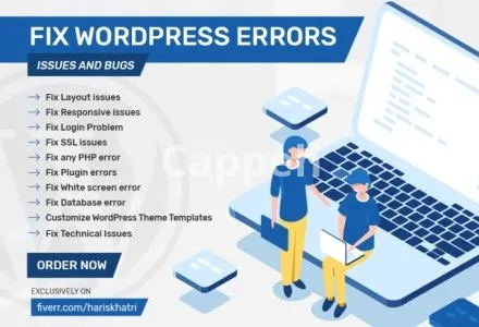 I will fix wordpress errors, issues, problems, bugs and woocommerce fixes
