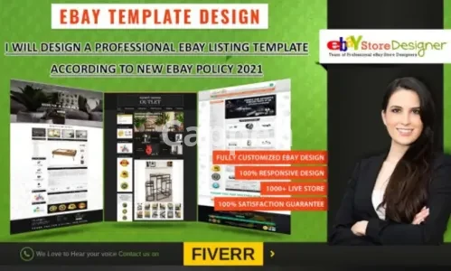 I will design responsive ebay listing template