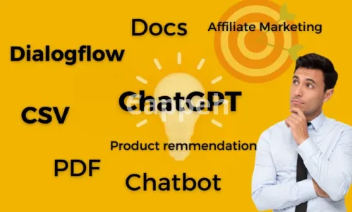 I will integrate chatgpt with anything including dialogflow