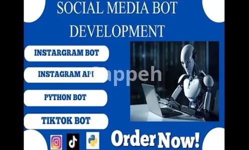 I will develop automated instagram api bot, livestreaming bot, powered chat bot for web