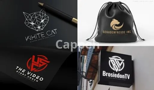 I will do sleek minimalist logo design with brand style guides