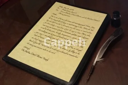 I will produce physical handwritten calligraphy