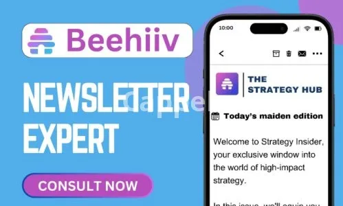I will create beehiiv newsletter design beehive landing page beehiv boost ai newsletter