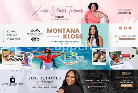 I will design minimalist youtube banner in 24 hours