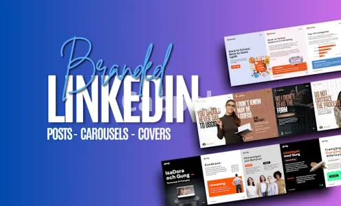 I will design linkedin carousels, posts, covers that get you noticed