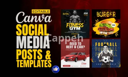 I will create editable social media posts,ads using canva