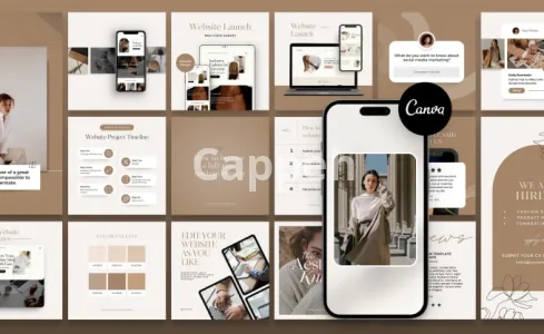 I will design a creative and elegant canva instagram branding kit