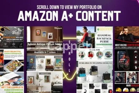I will create amazon enhanced brand content or a plus content pages