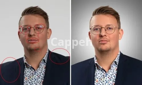 I will headshot photo retouching, portrait skin retouching in photoshop editing