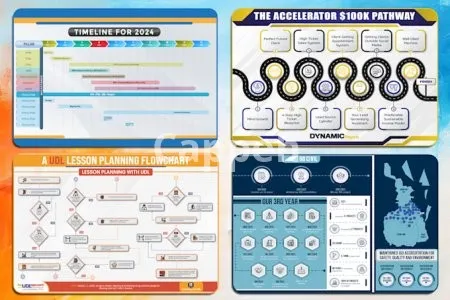 I will design amazing infographic, roadmap, flowchart, illustration