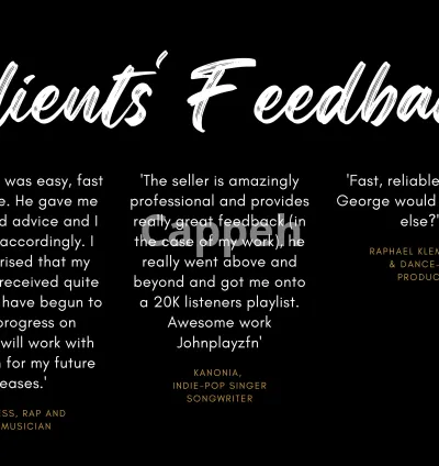 I will pitch your song to my personal network of spotify playlist curators