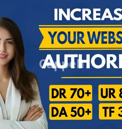 I will increase domain rating ahrefs DR domain authority moz da majestic tf