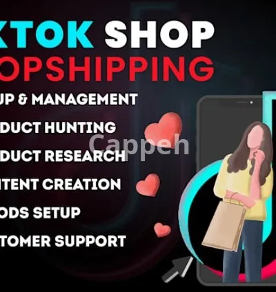 I will set up tiktok shop dropshipping with product hunting,listing, and automation