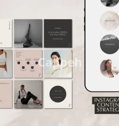 I will create your professional instagram content strategy