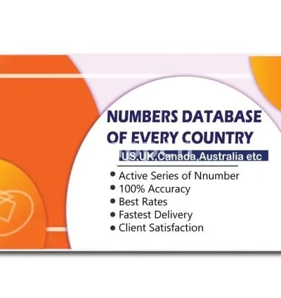 I will provide active cell phone numbers for all country