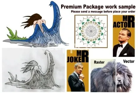 I will create print ready vector file from image or scan file