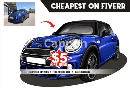 I will draw stunning vector illustration of your car or any vehicle