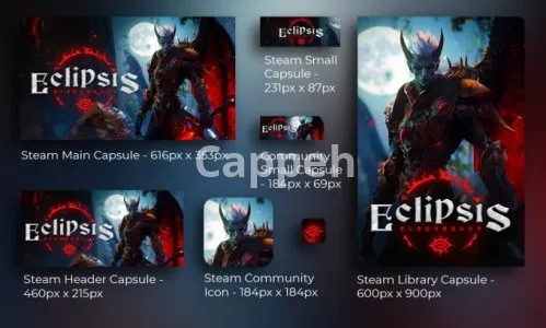 I will make best custom full package steam capsule for your game