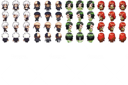 I will create your walk character sprite rpg maker mv